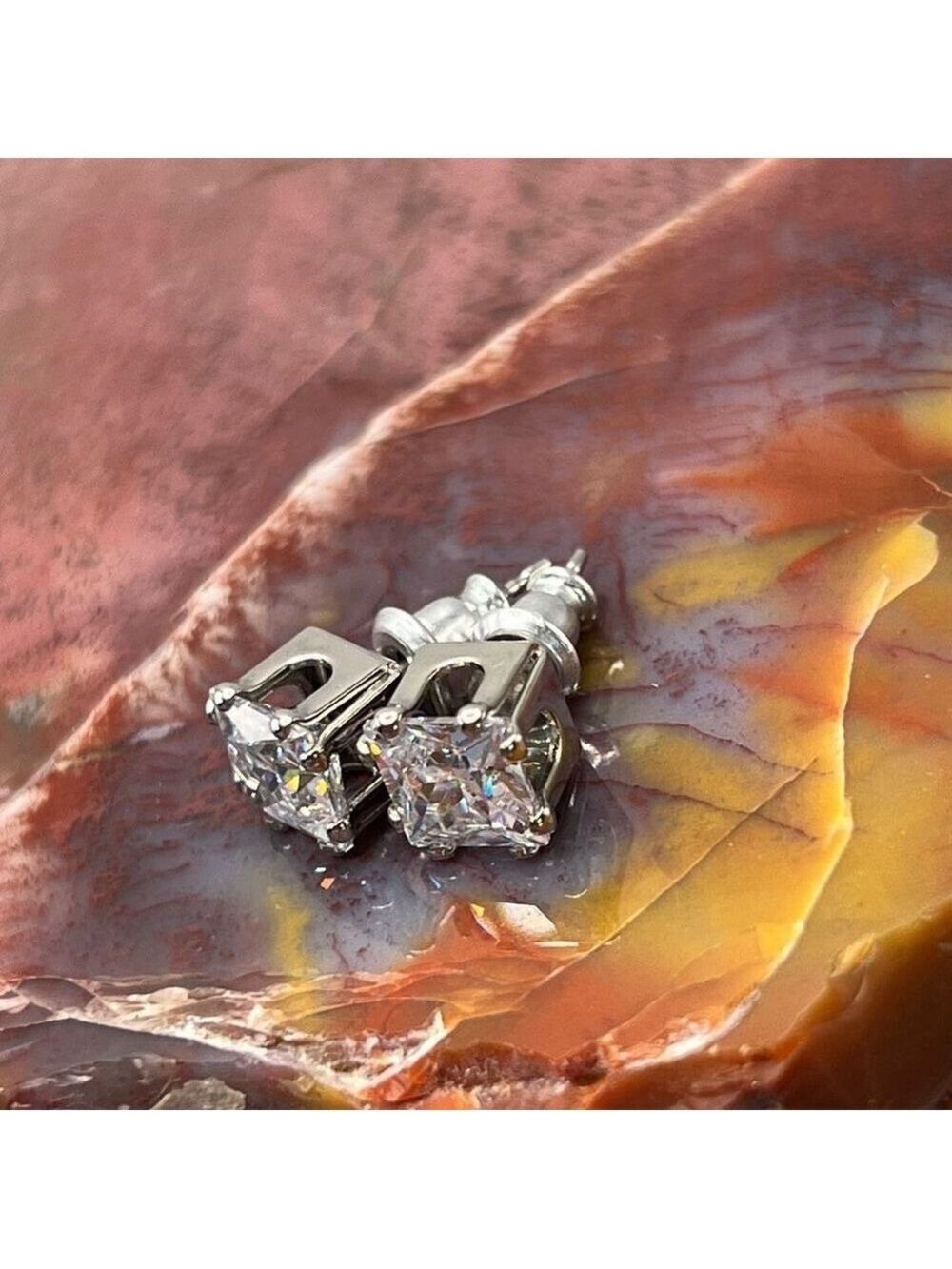 Swarovski Crystals Statement Post Earrings - Picture 14 of 14